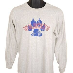 Vintage Windsor Wildcats T Shirt Mens Size Medium Gray Y2K Baseball UTL Player